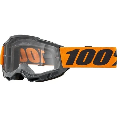 100 Percent Strata 2 Goggle Neon Orange/Clear One Size -Open Box - Image 1 of 4
