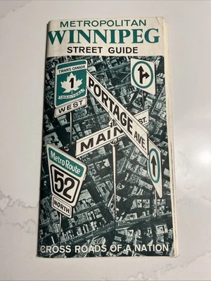 Mapa Metropolitan Winnipeg Street Guide 1968 Manitoba Canadá Foto 1 de 4