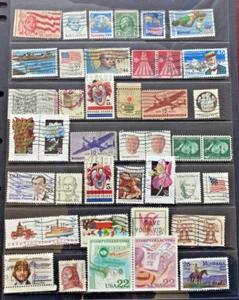 UNITED STATES OF AMERICA STAMPS - MIXED LOT - USED - PRE-DECIMAL/DECIMAL - Picture 1 of 1