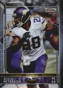 2015 Topps Chrome Football Refractor #24 Adrian Peterson 