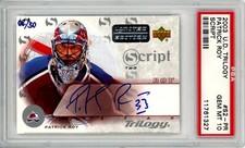 2003-04 Upper Deck Trilogy Scripts Limited #S2PR Patrick Roy AUTO /30 - PSA 10