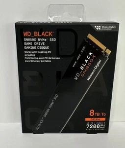 WD_BLACK 8TB SN850X NVMe Internal Gaming SSD Solid State Drive - Gen4 PCIe, M.2 - Bild 1 von 2