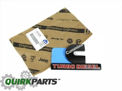 Dodge Ram 3500 Cummins 2015-2020 turbo diésel emblema placa de identificación insignia fabricante de equipos originales Mopar Foto 1 de 4