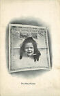 Postcard The Pittsburg Press Newspaper &amp; Little Girl, Pittsburg, Pennsylvania