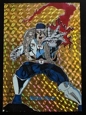 Nolan Ryan 1990's Gold Superhero Promo Baseball Card Texas Rangers