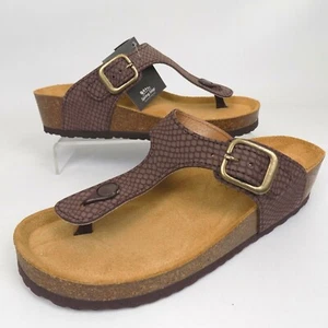 NEW! Spring Step Estelle-BR Casual Thong Leather Sandals Women Size 5.5 - 6.0 M - Picture 1 of 12