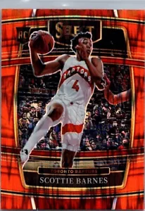 2021-22 Panini Select Orange Flash Prizm Concourse #74 Scottie Barnes (RC) - Picture 1 of 2
