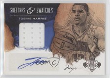 2013-14 Panini Court Kings Sketches & Swatches /199 Tobias Harris #6 Auto Sketch