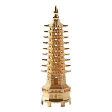 Antiker Abschluss Wenchang Turm Souvenir Metall Miniatur Statue Prunkstück 13 CM