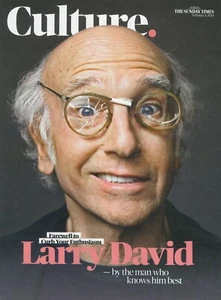 Sunday Times Culture Magazine: Larry David, Jez Butterworth, Shaznay, 4.2.24 - Picture 1 of 2