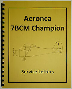 Aeronca 7DC Champ Service Letter Collection (Reprint)