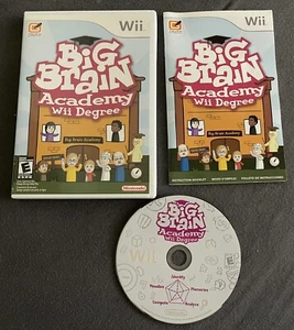 Big Brain Academy: Wii Degree (Nintendo Wii, 2007) - Completo con Manual - Probado - Imagen 1 de 4