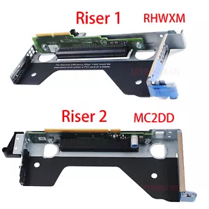 NEW Dell POWEREDGE R440 R540 Chassis Riser 1 and Riser 2 Card RHWXM + MC2DD - Picture 1 of 23
