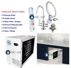 PREMINUM 5LPH UNDER COUNTER DRINKING WATER CHILLER+ FILTER+ DOUBLE WAY TAP - Foto 1 di 3