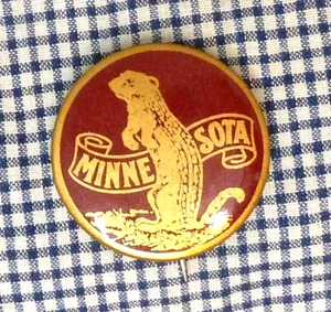 Spilla vintage University of Minnesota Golden Gophers o bottone pinback U of M - Foto 1 di 6
