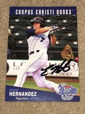 Enrique Kike Hernandez signed 2013 Corpus Christi Hooks IP Autograph Red Sox COA