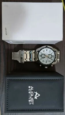 August Steiner Silver Mens men Boys Boy Watch "Minimally Used" Wristwatch  - image 1 of 4