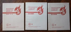 1988 FEMA US Fire Administration Childhood Arson 3 Manual / booklet set THREE -- - Picture 1 of 1