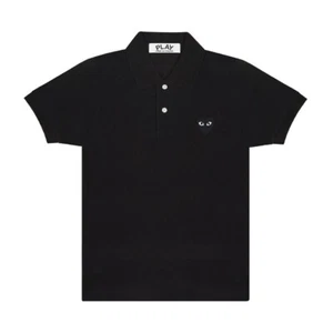 Black Play Comme des Garçons Polo Shirt (Black) - Picture 1 of 1