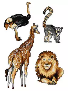 Kit punti incrociati scintilla crafting ""Animali esotici"" 174CS - Foto 1 di 1