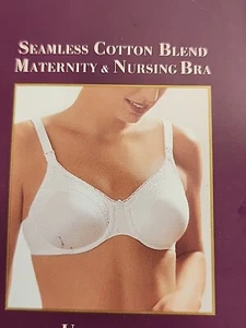REGGISENO ALLATTAMENTO PLAYTEX MOMENTI ATTESI 42DD BIANCO FERRETTO senza cuciture NUOVO - Foto 1 di 6