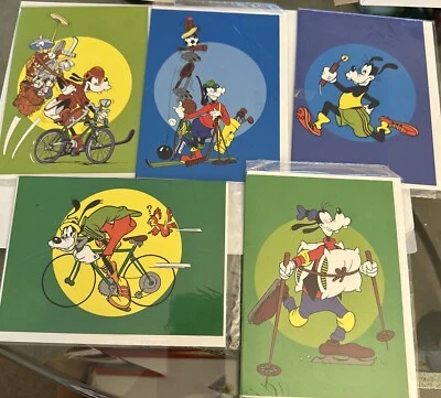 Disney Goofy Sports Greeting Cards Lot Of 5 Blank - Image 1 of 4