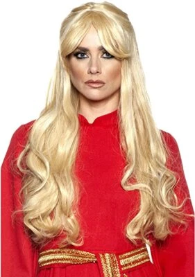 Underwraps Princesa Novia Buttercup Larga Rubia Película Disfraz Peluca 30466 Foto 1 de 3
