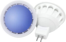 2x Blue MR16 GU5.3 6W Dimmable Light Bulb 12V DC LED Spotlight COB Wide Beam