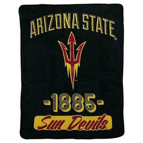 Arizona State Sun Devils Blanket Northwest Super Plush Fleece Throw 60 x 46 New Cover