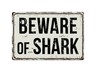 417VS Beware Of Octopus 8" X 12" Vintage Aluminum Retro Metal