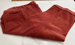 Classic Bills Khakis Made in the USA Brick Red Corduroy Size 42 m2 cut - Picture 1 of 10