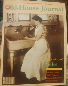Old House Journal Aug 1986 Sink History Patching Plaster Ferns Post Vic Trellis - Picture 1 of 4