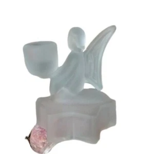 Vintage Milk Glass Angel Candle Holder - Picture 1 of 7