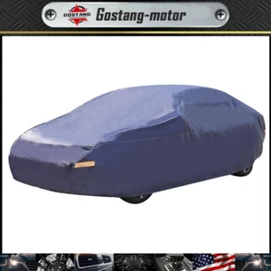 7 Layers Dark Blue PEVA Full Car Cover Waterproof W/Non-Abrasive Cotton Lining - Picture 1 of 7