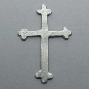 Primera Guerra Mundial. Medalla de arte de trinchera. Cruz grande. Aluminio. ¿Francés, alemán? - Imagen 1 de 4