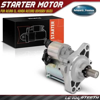 1x Motor De Arranque para Acura CL Honda Accord Odyssey Isuzu Oasis 1.6KW 12V CW 9T Foto 1 de 4