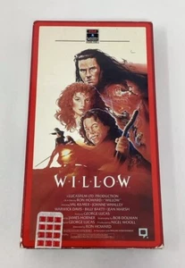 Willow VHS 1988 Rare George Lucas Val Kilmer Fantasy Science Fiction Movie Film - Imagen 1 de 8