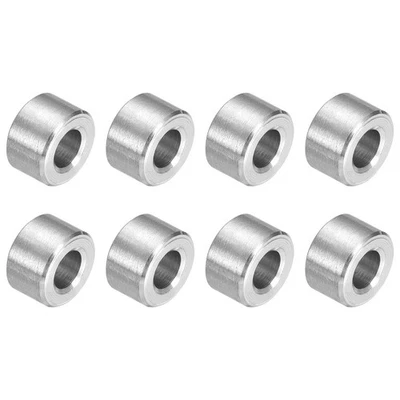 8 peças espaçador de aço inoxidável 304 5mm identificação x 10mm OD x 6mm comprimento parafuso suporte - Imagem 1 de 4