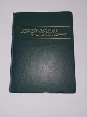 Jehovah's Witnesses in the Divine Purpose. 1st Ed 1959 Watchtower See Quotes  - Image 1 of 4