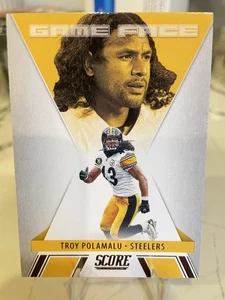 2021 Panini Score Troy Polamalu Game Face #GF13 - Steelers - Picture 1 of 2