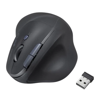 Ergonomic Wireless Mouse with Blue LED and 5 Buttons - Image 1 of 4