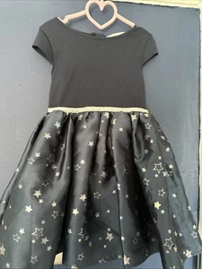 Beautiful Girls Party Dress Navy Blue With Stars 5-6 Years - Picture 1 of 5