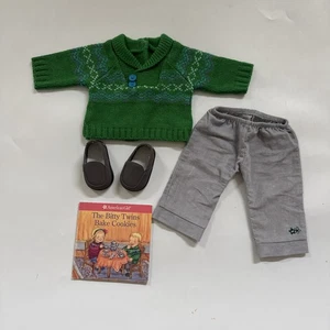 American Girl Bitty Twin Fair Isle Spielset komplett Junge Outfit Schuh Puppenkleidung - Bild 1 von 9