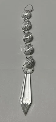 Lámpara de araña de cristal transparente Drop Suncatcher 6 3/4 pulgadas  Foto 1 de 2