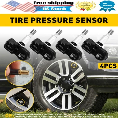 4Pc TIRE PRESSURE SENSOR TPMS 4260733011 For Toyota 4Runner Scion iQ Lexus ES350 Foto 1 de 4