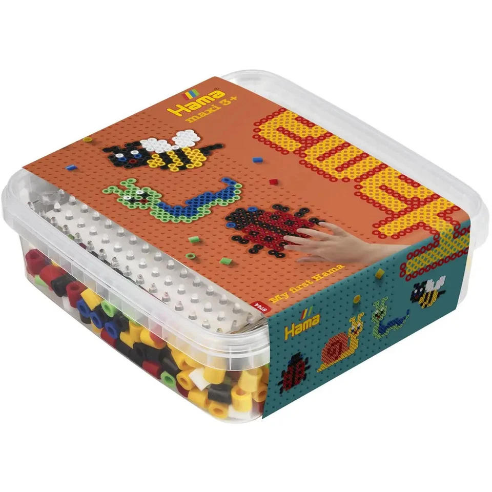 Hama® Bügelperlen Maxi Perlen Dose Garten mit 600 Perlen. - Bild 1 von 1