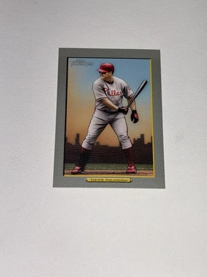 Tarjeta de béisbol Philadelphia Phillies HoF 1B Jim Thome 2005 Topps rojo Turquía Foto 1 de 2