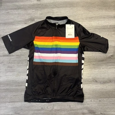 Trek semi fitted cycling jersey rainbow pride medium new with tags  - Image 1 of 4