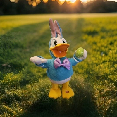 Donald Duck Hallmark Disney Don't Pull My Ear Plush Dancing Singing. - Image 1 of 4