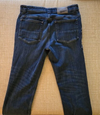 Pantalones de mezclilla Duluth Trading para hombre 34x34 salón de baile doble flexibilidad calce relajado azul informal Foto 1 de 4
